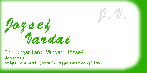 jozsef vardai business card